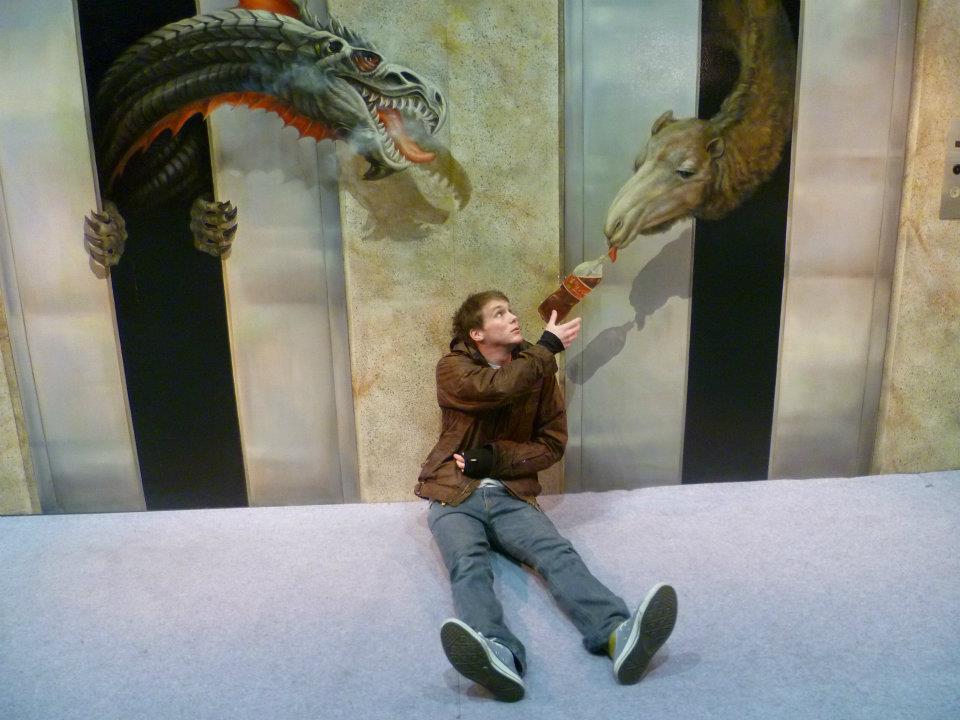 Coca-Cola camel and dragon at Daegu Expo Trick Art Exhibition