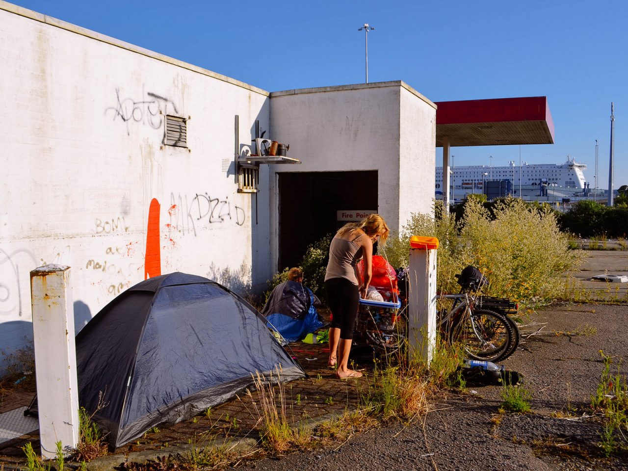 Behind An Abandoned Petrol Station, UK - Free Camping