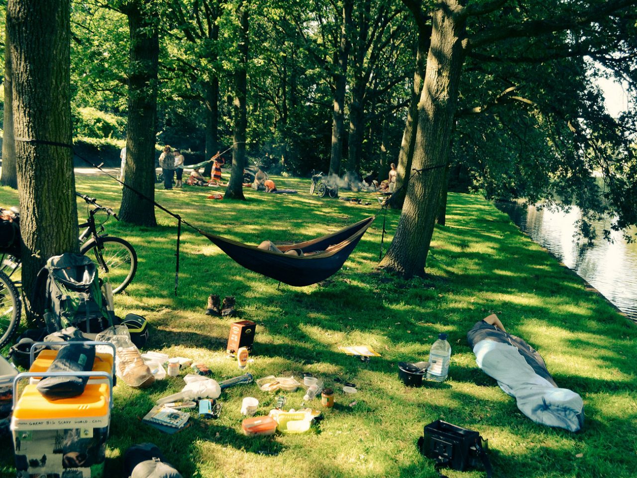 In a Park, Amsterdam - Free Camping